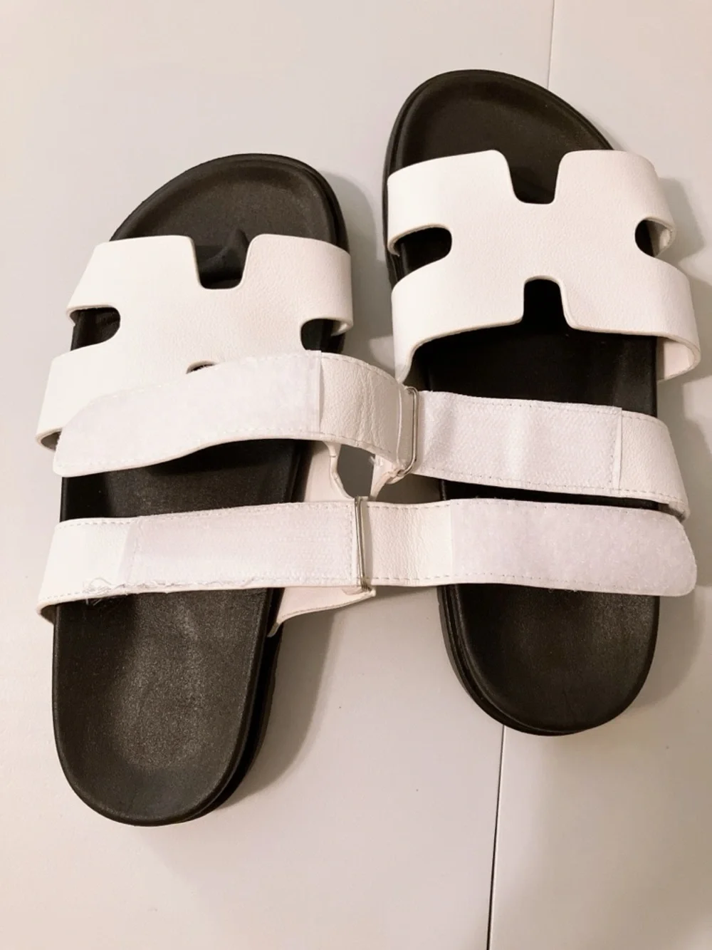 H-Cut-Out Designer Chypre-Style (Hermes) Slides Sandals Women’s 9/10 - Picture 8 of 11